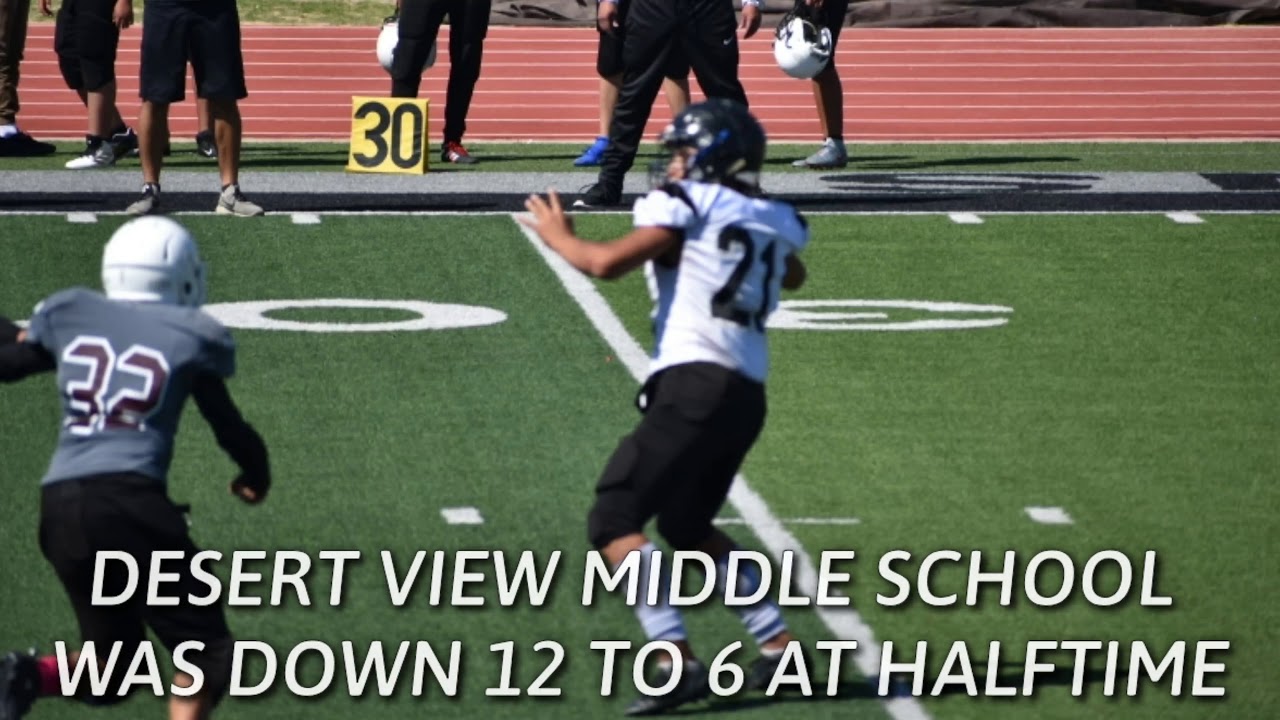 8th Grade Middle School Football Player Transitions from Runningback to