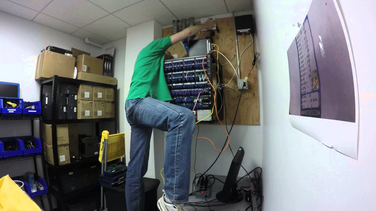 3.5 Hours of network re-cabling in 36 seconds