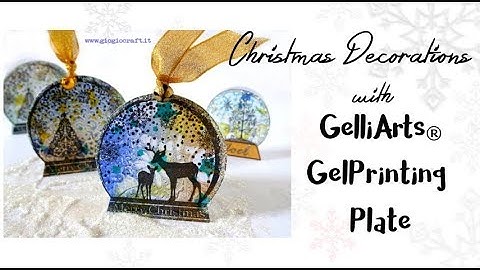 Tutorial Christmas Cards with GelliArts® GelPrinting plate