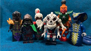 My current Lego Ninjago Villains Collection!!