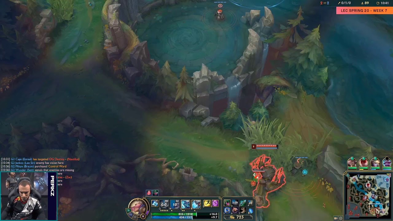 [G2 Perkz Pro View] G2 Esports vs Origen G2 Perkz ekko mid | LEC Spring 2020 Perkz perspective