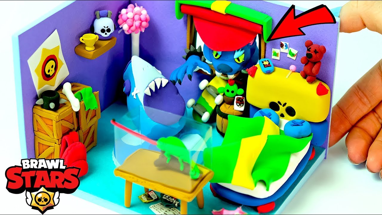 Brawler Leon Miniature Room Brawl Stars Clay Art Youtube - tminiatura brawl stars 1280x720