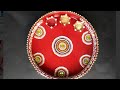 How to decorate thali at home
