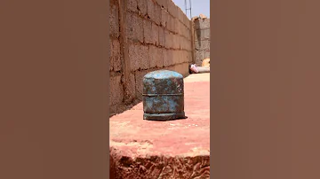 شاهد لحظة انفجار قنينة غاز على المباشر 