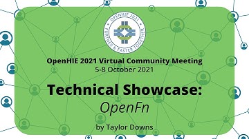 Technical Showcase: OpenFn at OHIE21