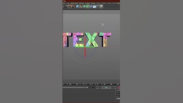 CINEMA 4D 3D TEXT TUTORIAL! #shorts