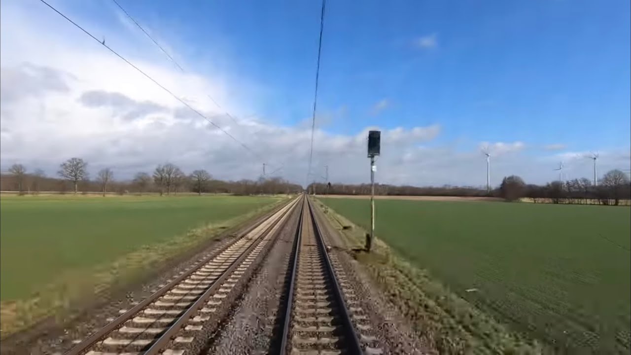 Führerstandsmitfahrt Streckenkunde von Lünen Süd bis Osnabrück Gbf  Br 152 über Münster Hbf