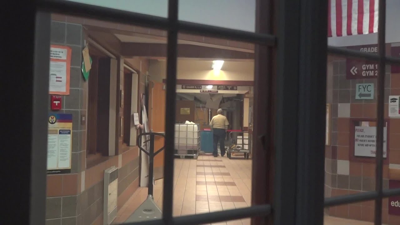 North Dakota school roof collapse after heavy snowfall