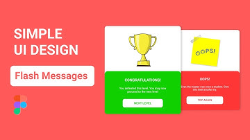 Simple design in Figma | Flash messages Design | UI/UX | UI Design for flash | Creative UI Graphic