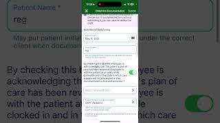 CNA HHA Documentation screenshot 5