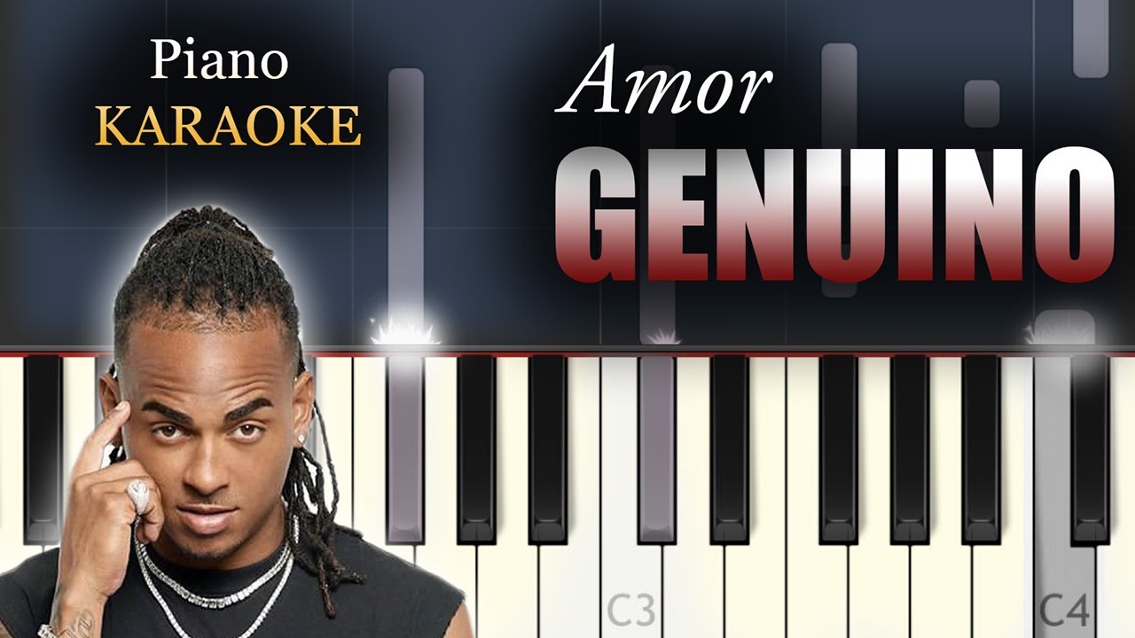 Ozuna - Amor Genuino | Piano KARAOKE / Tutorial / Cover