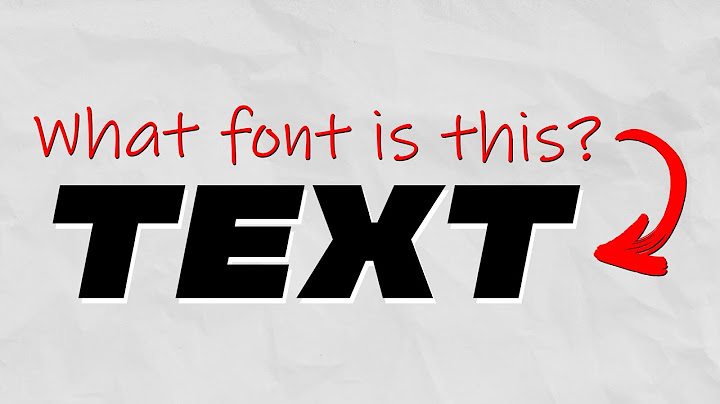 How to find what font is used on a picture