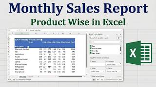 How to Make Product Category wise Monthly Sales Report in Excel