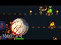 выживание в мире террарии часть 4. Проиграл глазу Ктулху. #terraria #террария