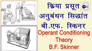 क्रिया प्रसूत अनुबंधन का सिद्धांत (बी.एफ.स्किनर) Operant Conditioning Theory by B.F.Skinner