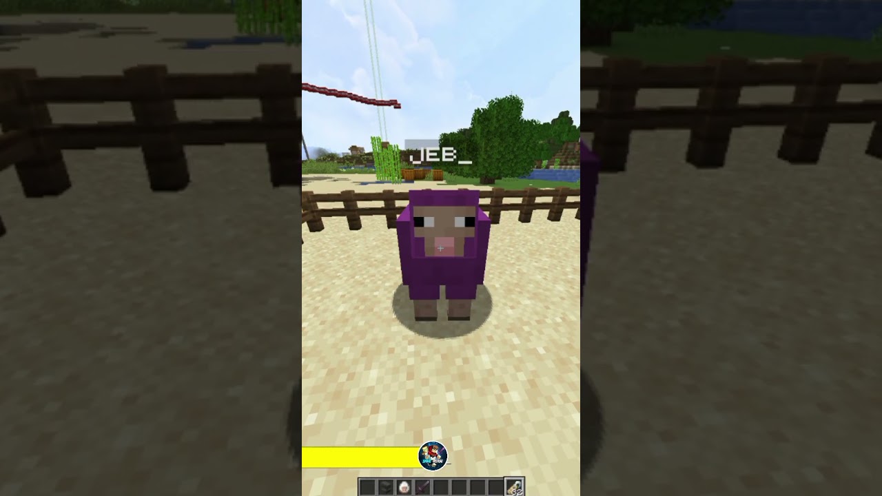 How to Make a Rainbow Sheep in Minecraft | Jeb_ Easter Egg Trick