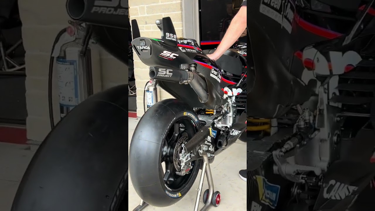 MotoGP 🔥 Aprilia RS-GP25 🔥 Прогрев двигателя 🔥