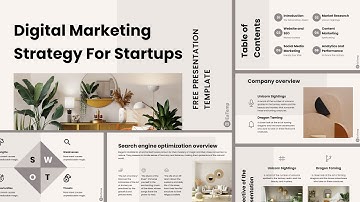 Digital Marketing Strategy For Startups PPT Presentation Template | Free Slides | Free PowerPoint
