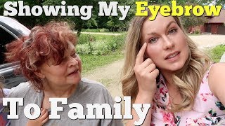 SHOWING  MY SHAVED EYEBROW TO FAMILY + TRYING INDIAN FOOD🇮🇳 Chicken Biryani and Chicken Tandoori