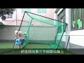 練習ネット＋ゴルフグリーン＋防弾ホース＋半自動ピッチングマシン