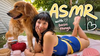 ASMR with Basic Things 🌿✨ Relaxing Outdoor Sounds