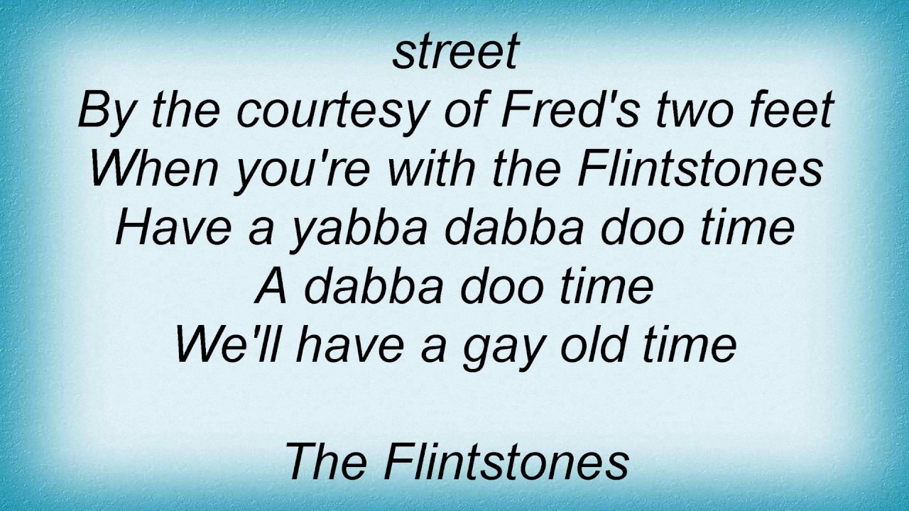 B52's (Meet) The Flintstones Lyrics YouTube