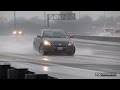 Icy slides and saves on Interstate 55 in St. Louis - January 13, 2017