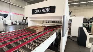 High speed 5 colors printing slotting rotary die cutting folder gluer bundling machine