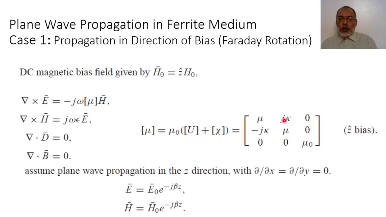 Chapter09 07 Propagation of Plane Wave in Ferrite Material in Direction ...