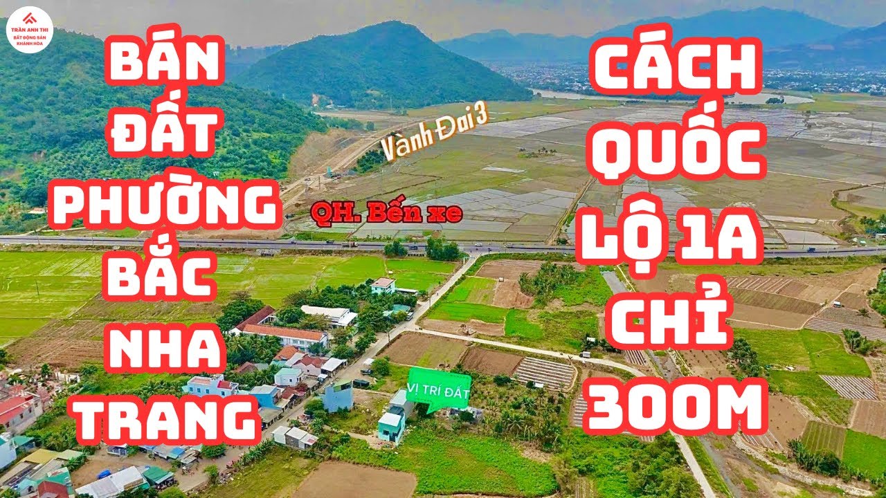Bán Đất Vĩnh Phương Phường Bắc Nha Trang, Cách Quốc Lộ 1A Chỉ 300m, Giá Tốt An Cư | TRẦN ANH THI BĐS