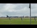 USAF United States Airforce supersonic bomber B-1 lancer extremely loud takeoff from RAF Fairford!