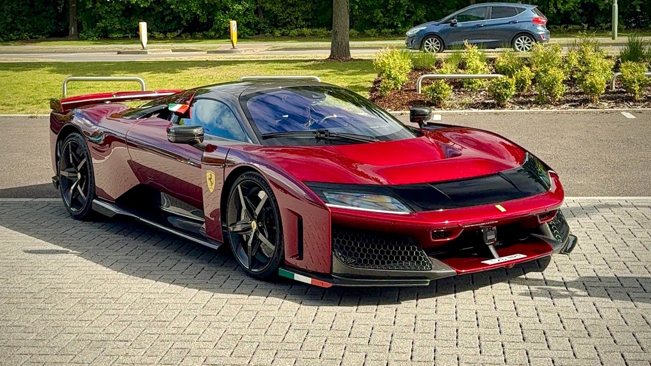 New Ferrari F80 in Rosso Libano collection! - YouTube