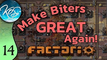 Factorio Ep 14: SLICK OIL - Make Biters GREAT Again! - Mod, Let