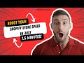 Boost Your Shopify Store Speed in Just 1.5 Minutes!