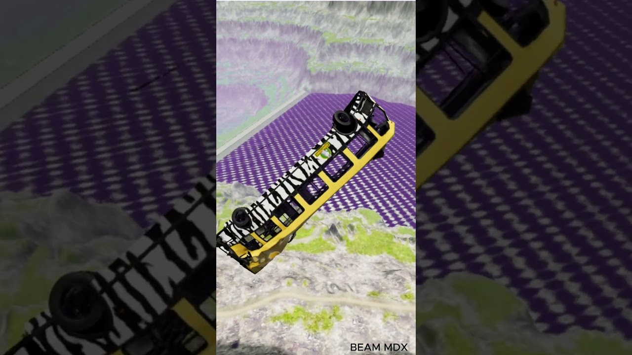 Bus vs Giant Lava Pit 😱 BeamNG drive #74 