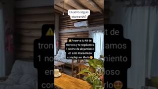 Te regalamos alojamiento en Merlo San Luis. 1 Noche! #cabañas #naturaleza #wood  #cabañasdemadera