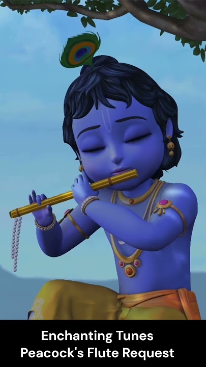 Enchanting Tunes Peacock's Flute Request to Little Krishna