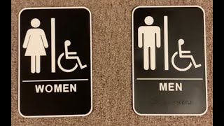 ADA Braille Men's and Women's Restroom Signs