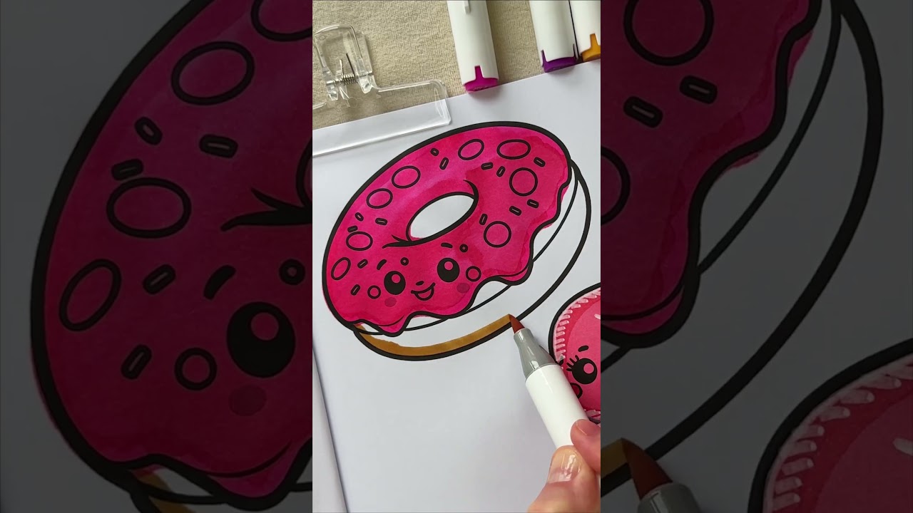 Oddly Satisfying Donut Coloring ASMR 🍩 