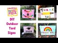 DIY Outdoor Yard Signs with Mod Podge