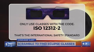 Solar eclipse glasses hard to find, need to be verified