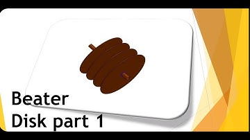 Beater disk part#1 - Flour Milling Machine (Solidworks)