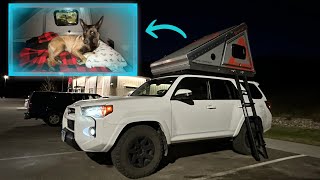 Long day of travel with a 10/10 'camp spot' in Durango (in town) | 4RUNNER CAMPING WITH A MALINOIS