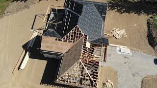 Birds Eye View Of Roof Framing July 2020