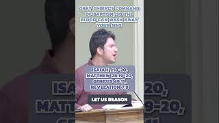 Obey Christ’s Command of Baptism, so the Blood Can Wash Away Your Sins David Bermudez