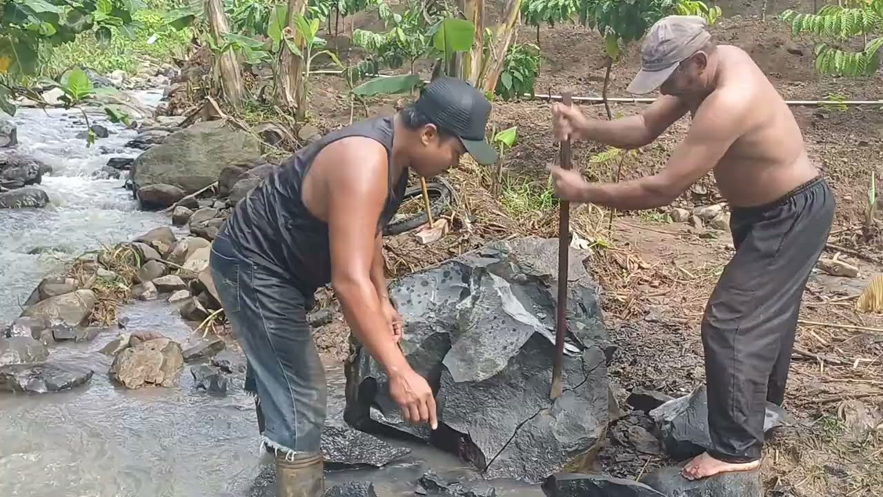 Alhamdulillah, Dapat Kerja Belah Batu , Mahal #lektris 