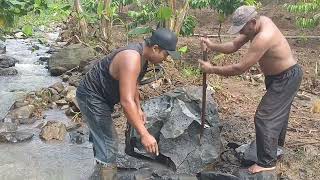 Alhamdulillah, Dapat Kerja Belah Batu , Mahal #lektris 