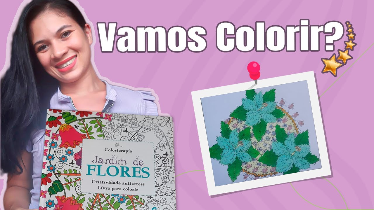 VAMOS COLORIR?? Livro de Colorir: Jardim de Flores