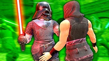 DARTH VADER Fights the JEDI Army - Blade and Sorcery VR Mods (Star Wars)