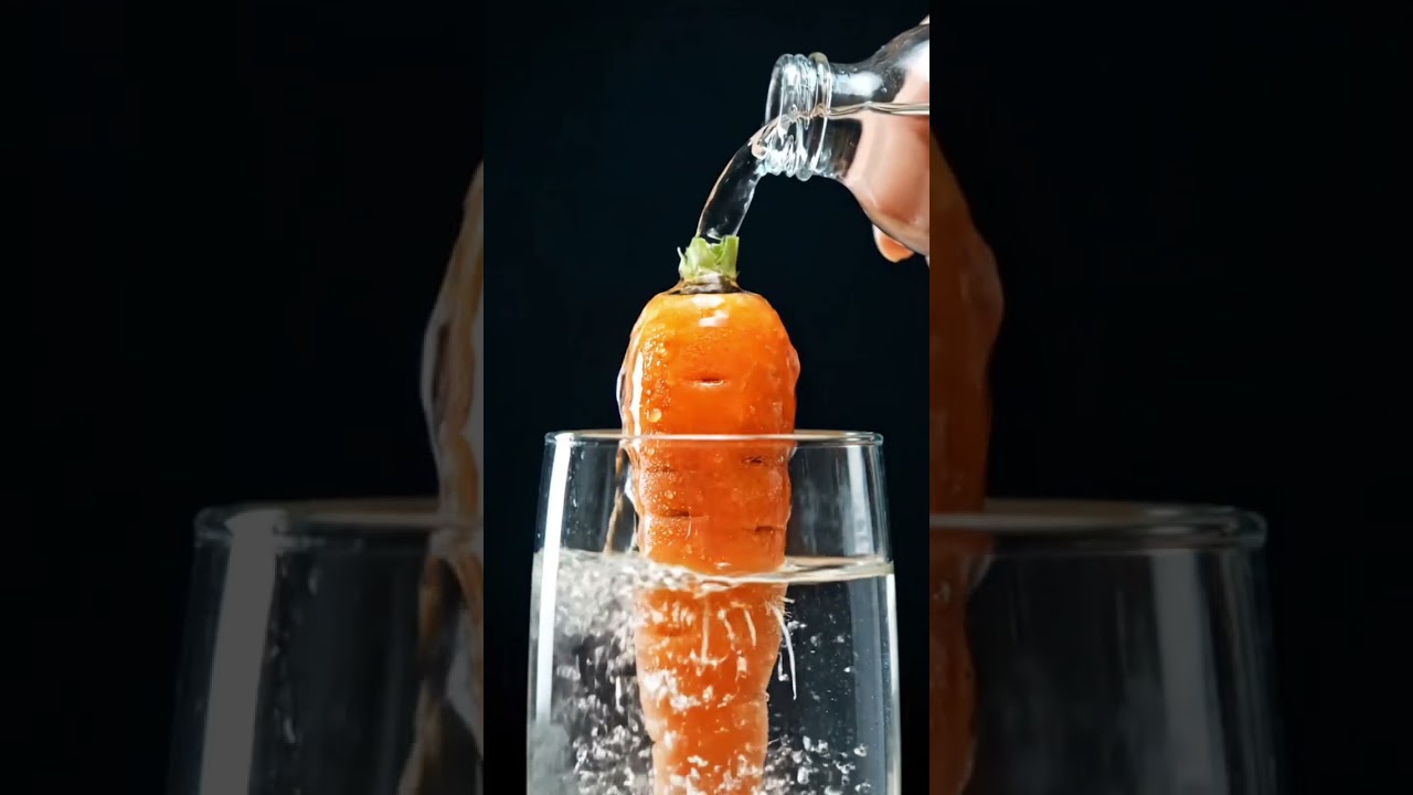 Growing a Carrot in Just Water || shorts|| 